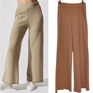 NSF Women's Delilah High Waisted Flared Leg Sweatpants Size 0 2 Raw Hem Pull On